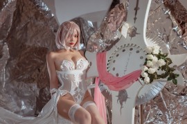 二佐Nisa 最新玛修婚纱最妖娆