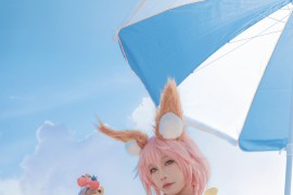 玉藻前海边泳装派对@uki雨季