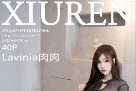 [秀人网] 2024.01.16 NO.7966 Lavinia肉肉 黑色薄纱上衣[41P/378MB]