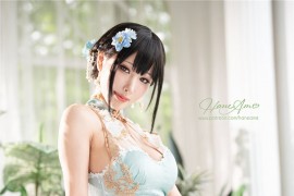 雨波_HaneAme Original Jade Qipao 绿韵旗袍[30P-240MB]