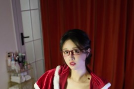 【微密】轩子巨二兔-圣诞白色马油袜 [22P-34M]