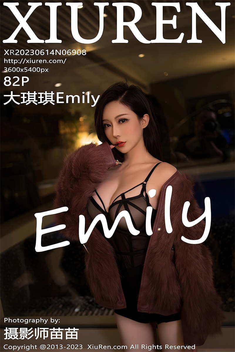 [XIUREN绣人网] 2023.06.14 No.6908 大琪琪Emily 红灰色毛衣[83P/707MB] 第1张