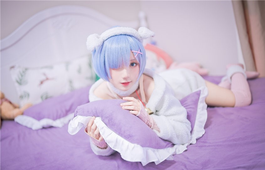 花柒Hana 蕾姆绵羊 [9P-12MB] 第3张