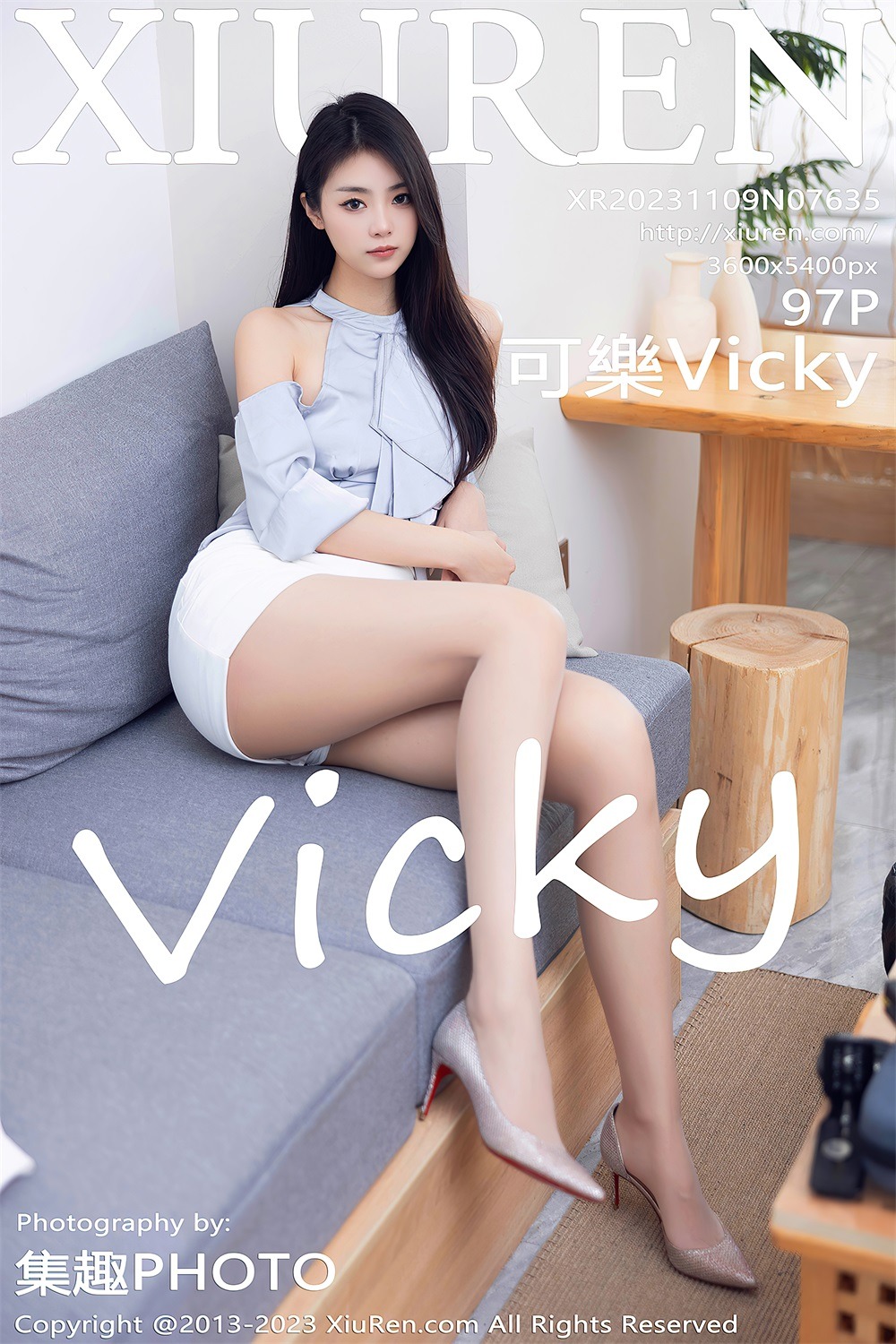 [秀人网] 2023.11.09 No.7635 可乐Vicky 白色短裙[98P/905MB] 第1张