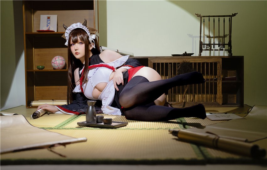 星之迟迟 2023年12月计划B 碧蓝航线 樫野 女仆 [78P3V-1.15GB] 第3张