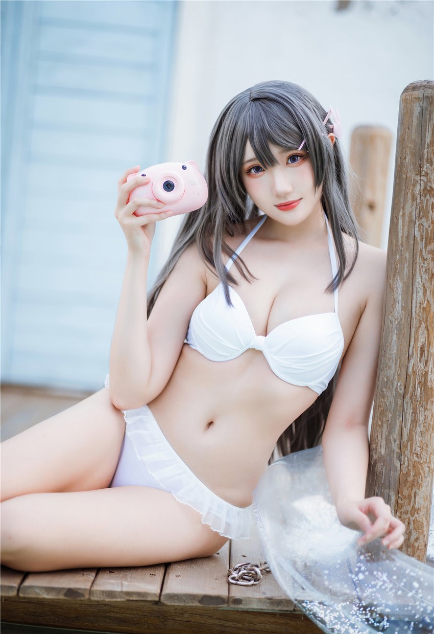 瓜希酱 樱岛麻衣 泳装[28P-107MB] 第2张