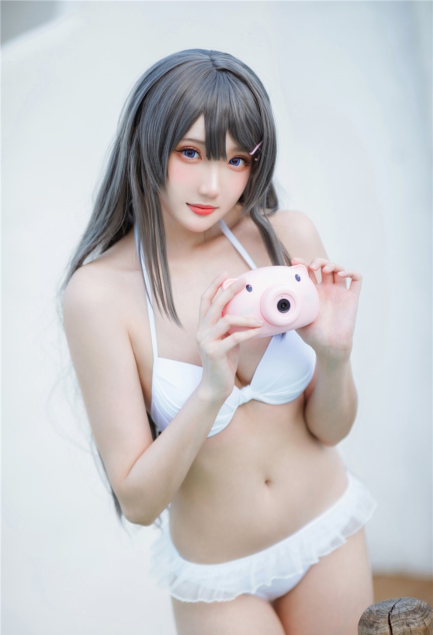 瓜希酱 樱岛麻衣 泳装[28P-107MB] 第4张