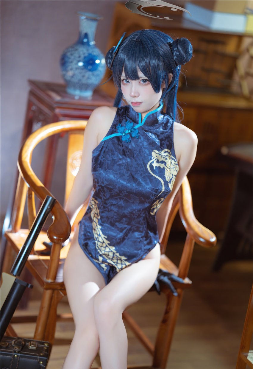 是三不是世w 碧蓝档案 妃咲旗袍[42P-407MB] 第1张