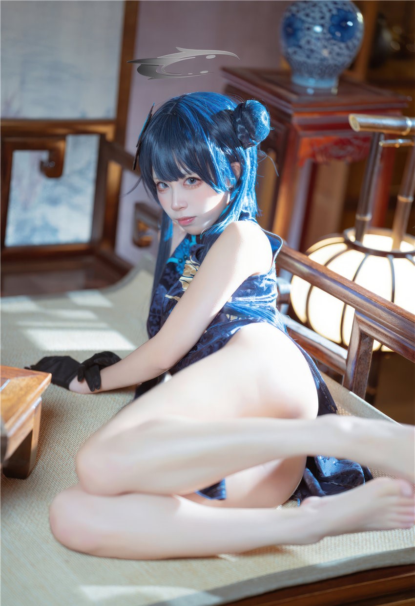 是三不是世w 碧蓝档案 妃咲旗袍[42P-407MB] 第4张