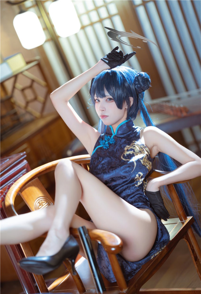 是三不是世w 碧蓝档案 妃咲旗袍[42P-407MB] 第2张