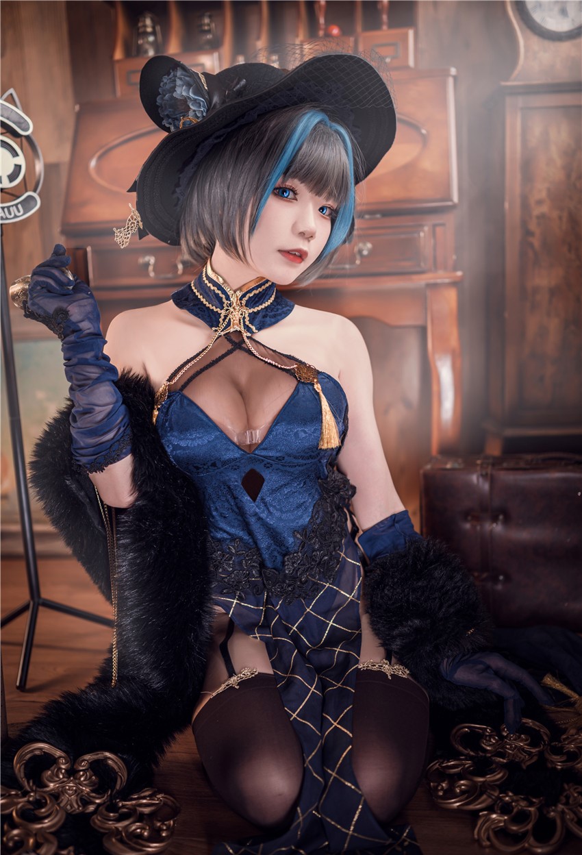 王胖胖u 柴郡旗袍[19P-163MB] 第3张