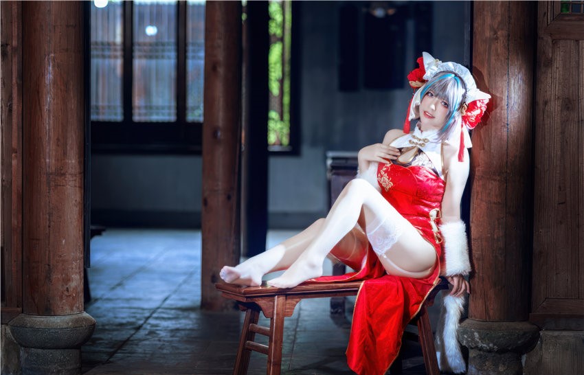 半半子 柴郡 中华娘旗袍[45P2V-389MB] 第2张