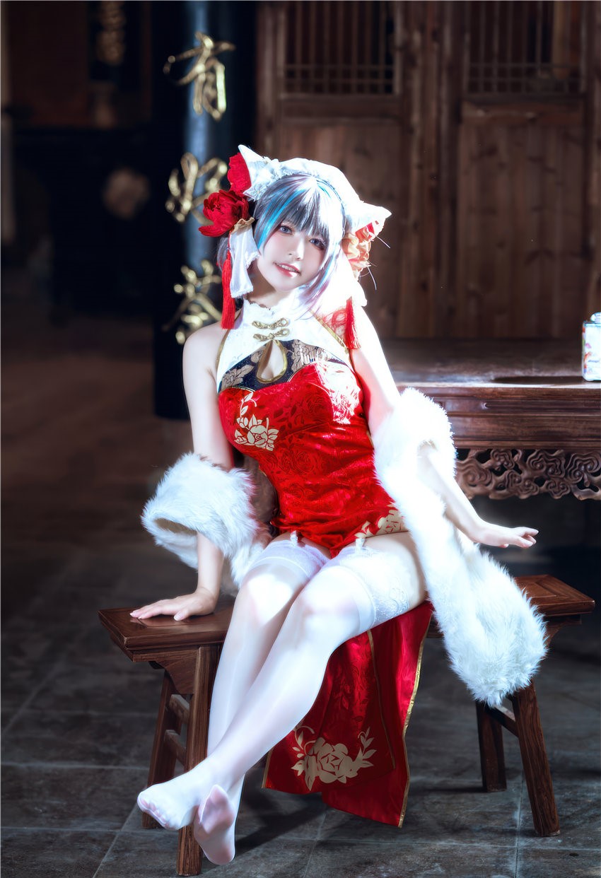 半半子 柴郡 中华娘旗袍[45P2V-389MB] 第3张