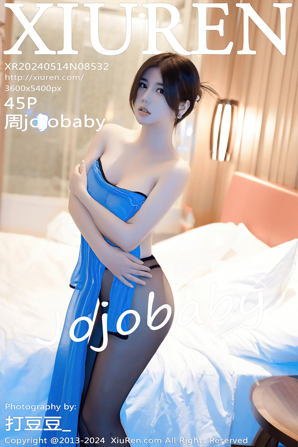[秀人网] 2024.05.14 NO.8532 周jojobaby 蓝色旗袍[46P/429MB] 第1张