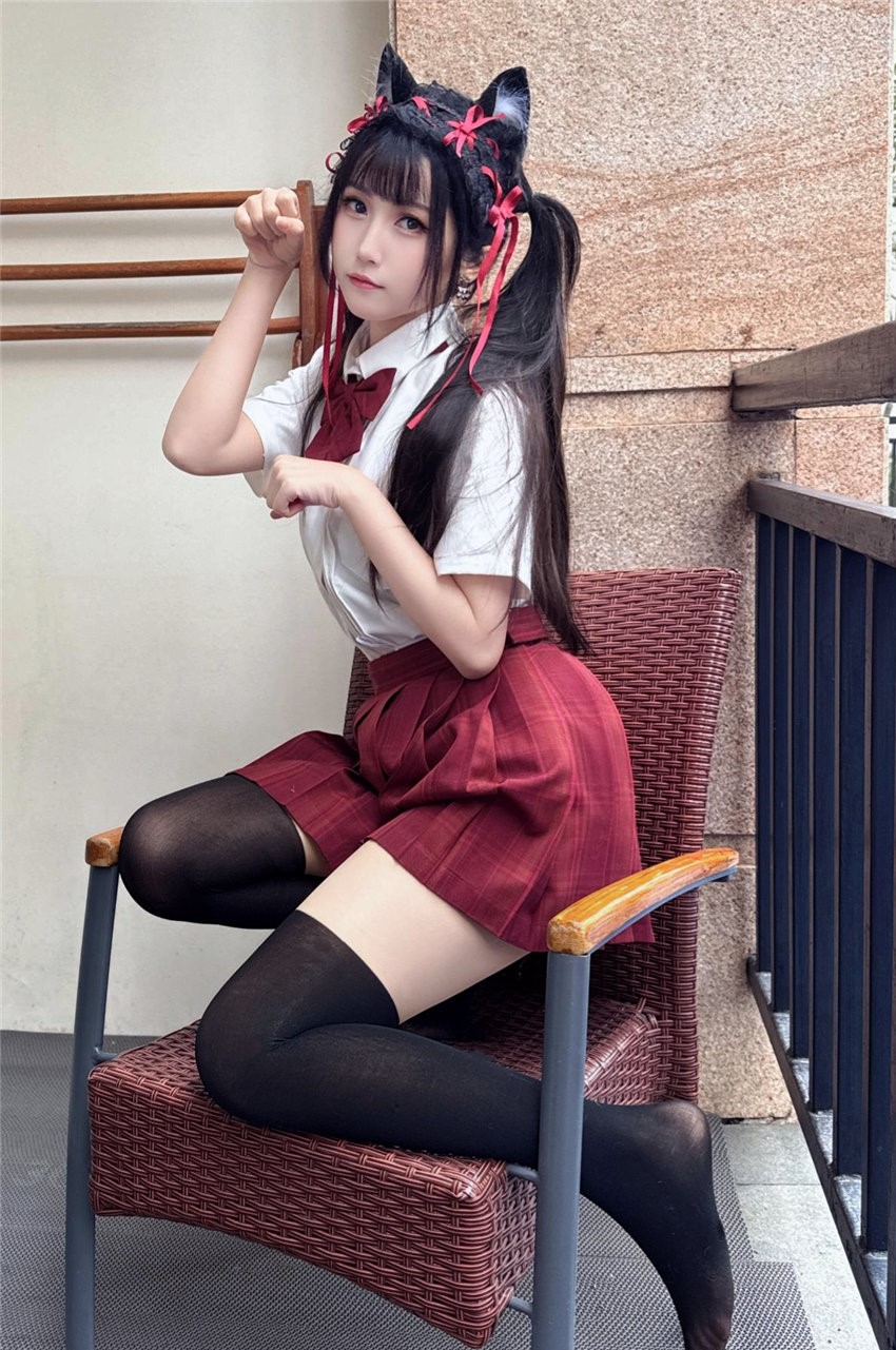 不呆猫 温泉双马尾JK[22P1V-712MB] 第2张