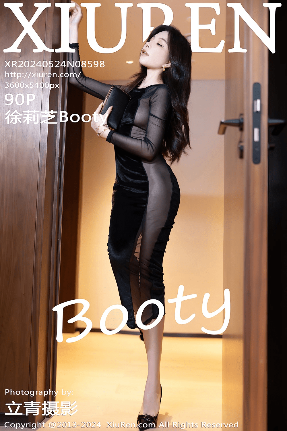 [秀人网] 2024.05.24 NO.8598 徐莉芝Booty 黑色连衣裙[91P/721MB] 第1张