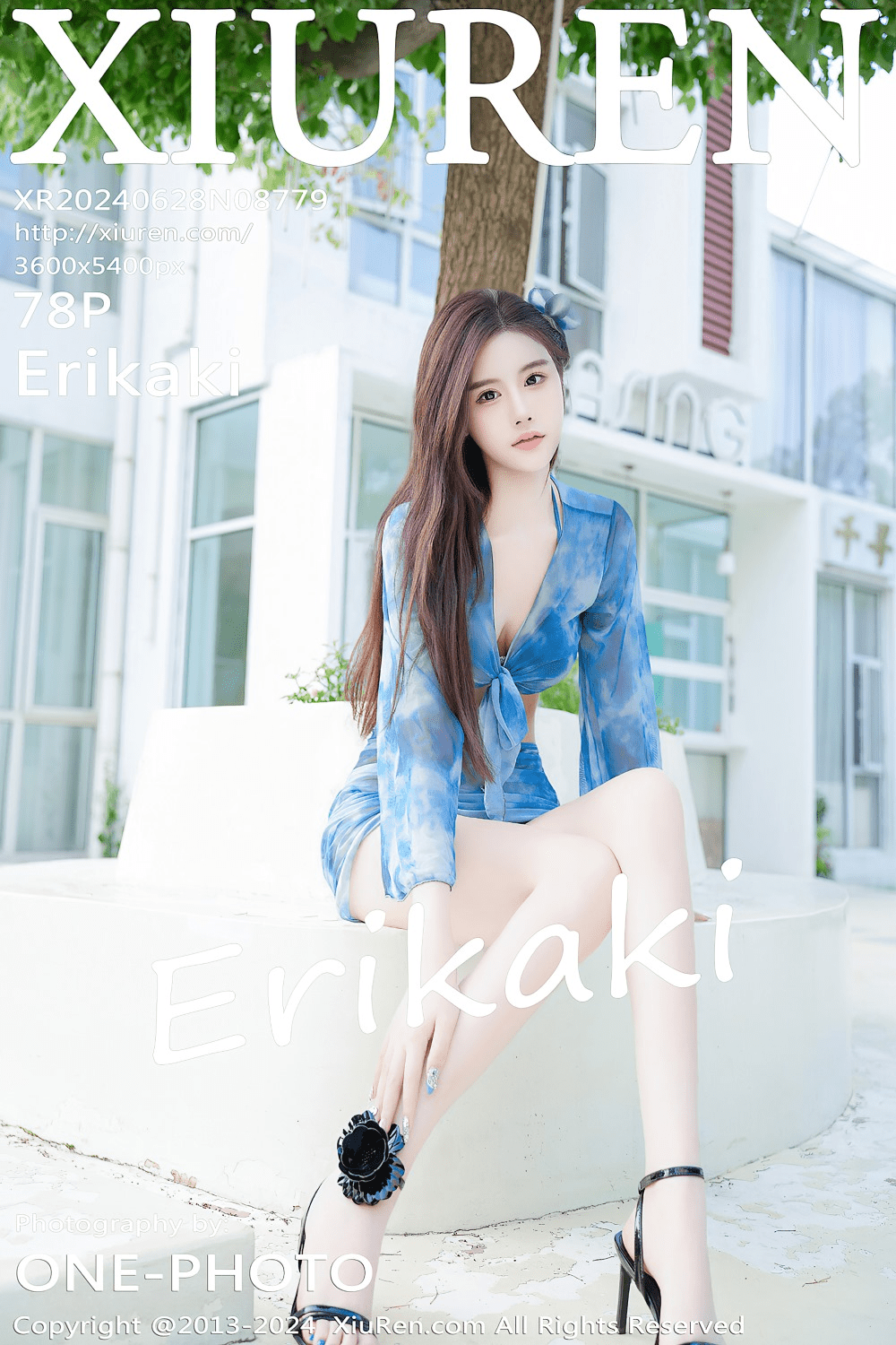 [秀人网] 2024.06.28 NO.8779 Erikaki 蓝色泳装[79P/759MB] 第1张