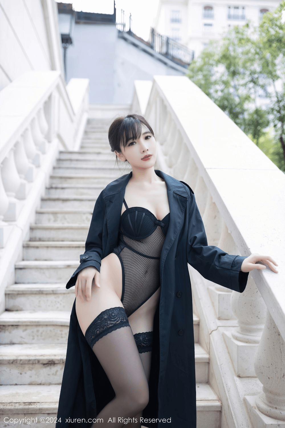 [秀人网] 2024.07.11 NO.8844 陆萱萱 黑雷丝情趣[81P/708MB] 第1张