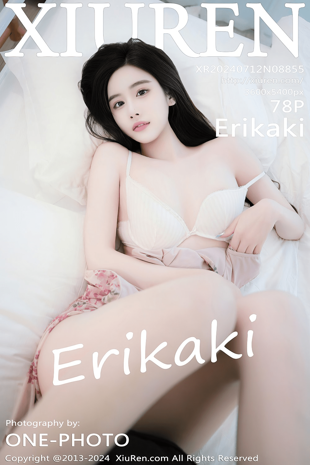 [秀人网] 2024.07.12 NO.8855 Erikaki 浅粉色碎花裙[75P/599MB] 第1张