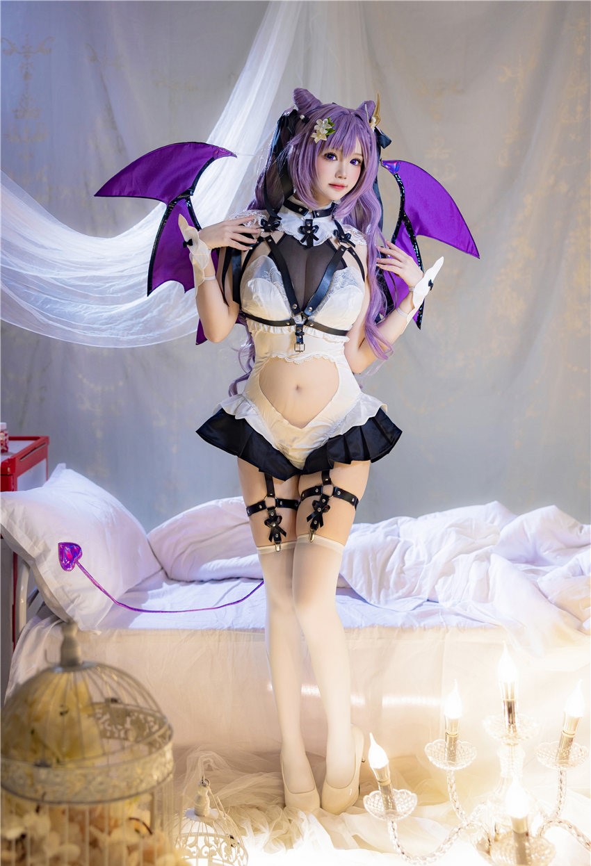 雪晴Astra 刻晴恶魔拘束睡衣 [20P4V-349MB] 第3张