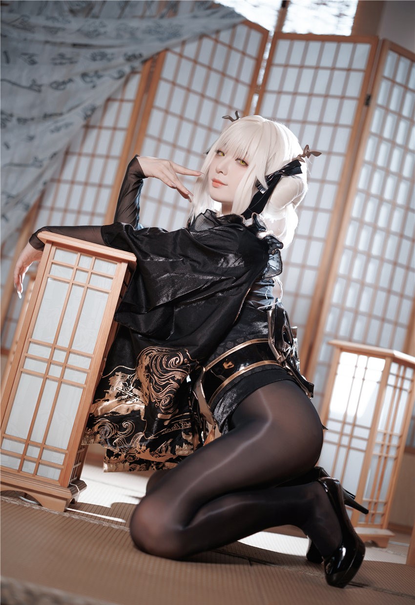 封疆疆v NIKKE 白兔布兰儿 和服 [40P-481MB] 第1张