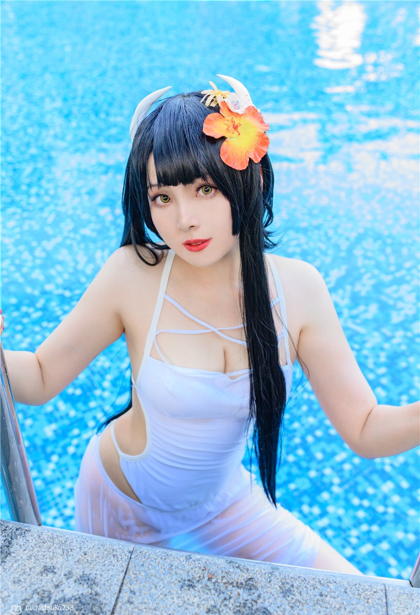 Natsuko夏夏子 碧蓝航线 比叡 泳装 [55P-667MB] 第4张