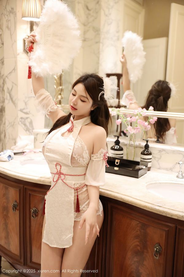 [秀人网] 2025.01.02 NO.9698 沈思怡 白色旗袍[62P/588MB] 第1张
