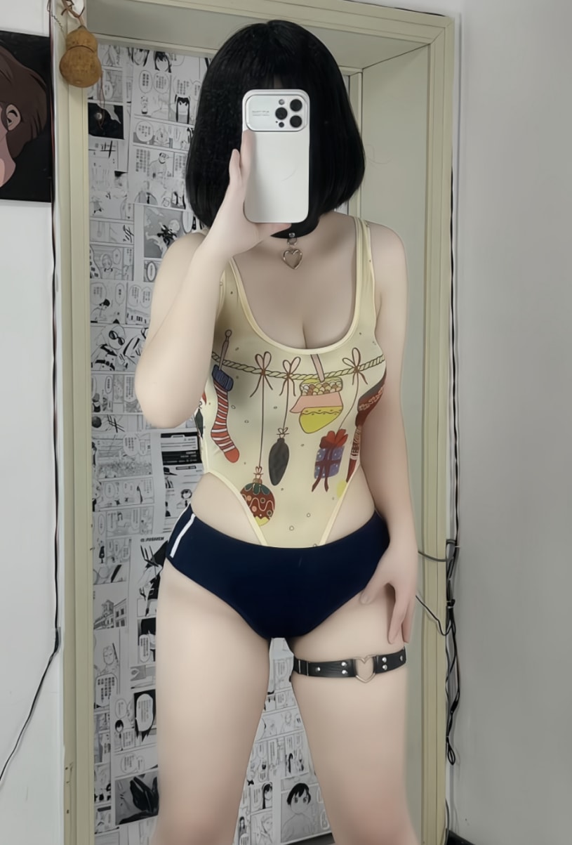 【微密】酷野-连体衣+三角裤+勒肉过膝袜[12P1V-52MB] 第1张