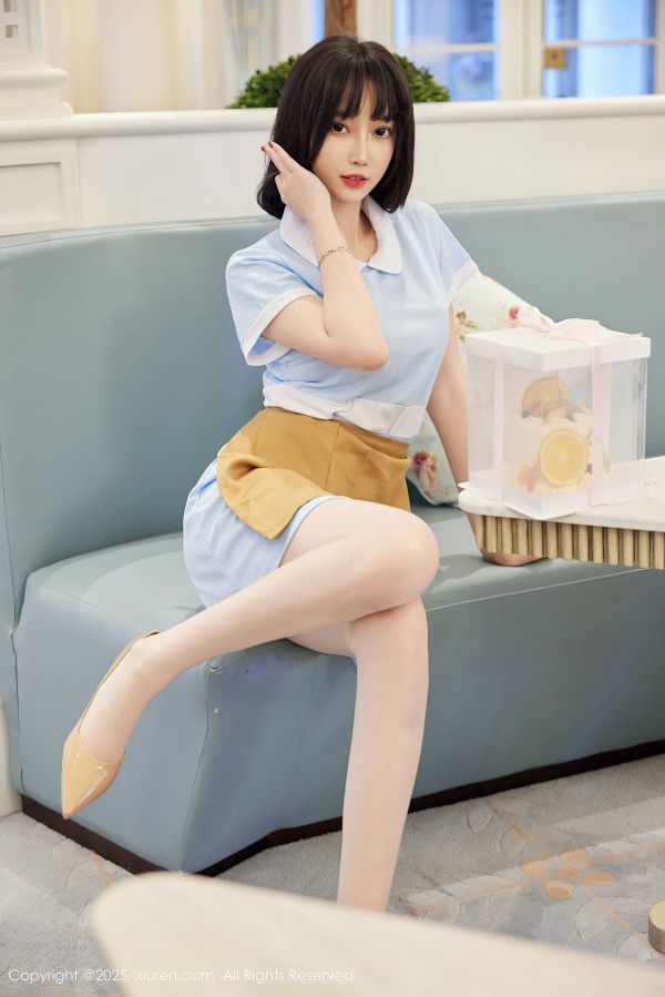 [秀人网] 2025.02.10 NO.9864 玥儿玥er 蓝色连衣短裙[83P/798MB] 第1张