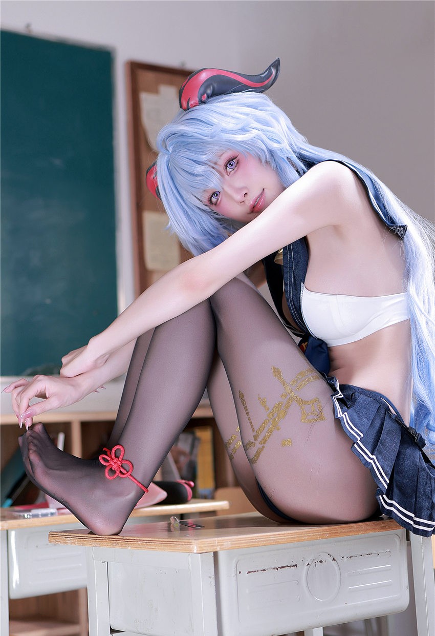 水淼aqua 甘雨JK[50P-89MB] 第3张