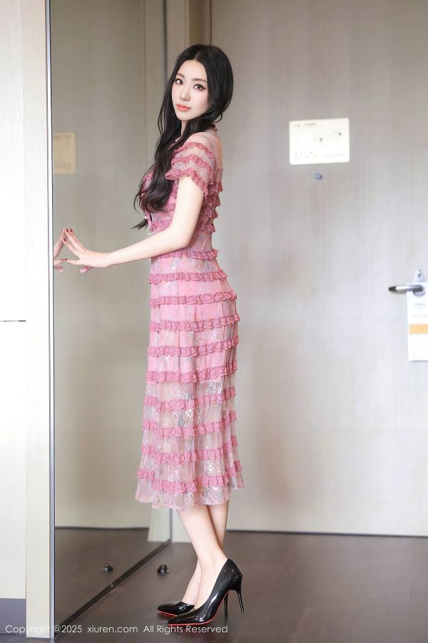 [秀人网] 2025.06.25 NO.10459 桑宁 紫色连衣短裙[77P/775MB] 第1张