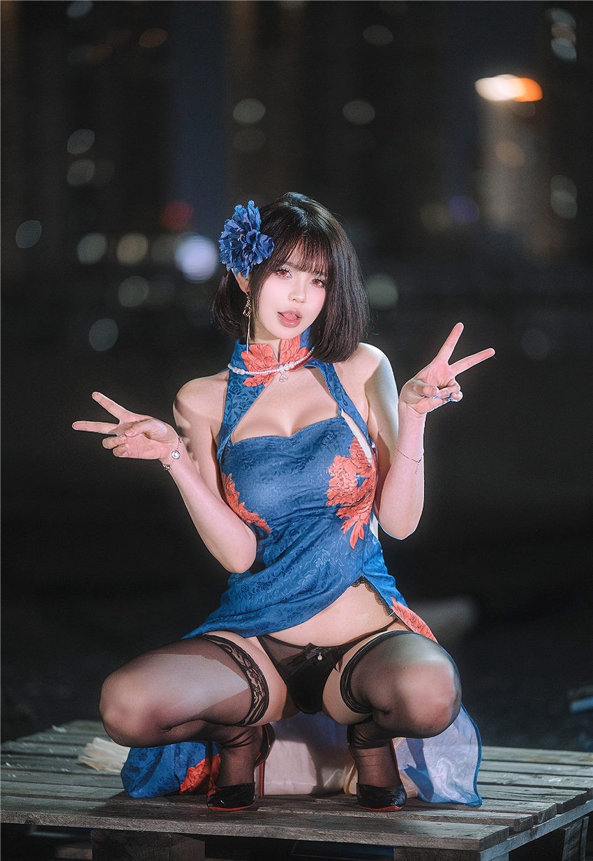 Tina很妖孽呀 碧蓝航线 建武 旗袍 [39P-331MB] 第3张