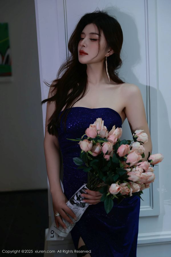 [秀人网] 2025.09.08 NO.10740 阿依莎 蓝色连衣裙[71P/694MB] 第1张