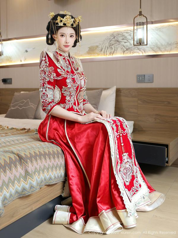 [秀人网] 2025.09.08 NO.10742 梨霜儿 红色新娘[84P/1.14GB] 第1张