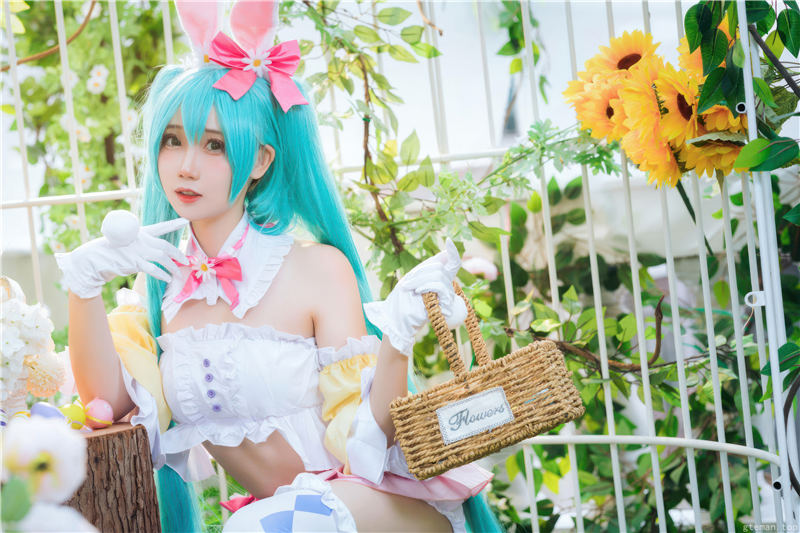 焖焖碳 初音未来 复活节兔子[22P-163M] 第4张