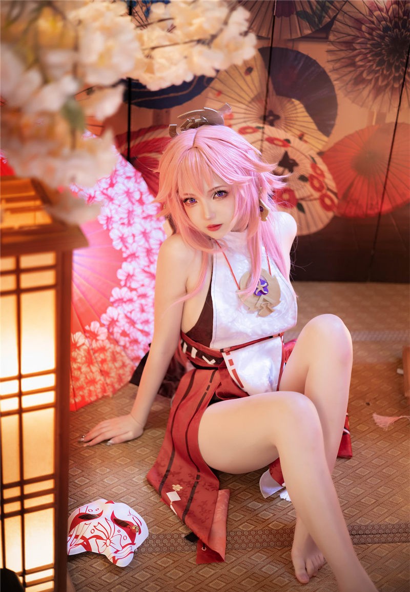 雪晴Astra 原神 八重神子[60P2V-688M] 第1张