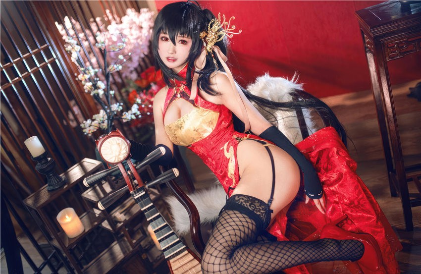 羽生三未 碧蓝航线 大凤旗袍 [21P-216M] 第2张