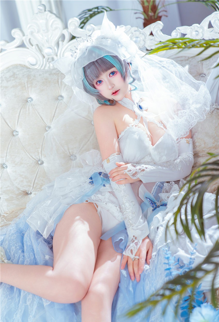 喵喵的喵吖 柴郡婚纱 [18P-139M] 第2张