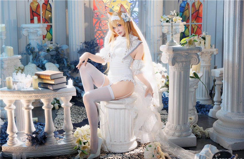 艾西Aiwest 蔚蓝档案 伊落玛丽花嫁[31P-323M] 第2张