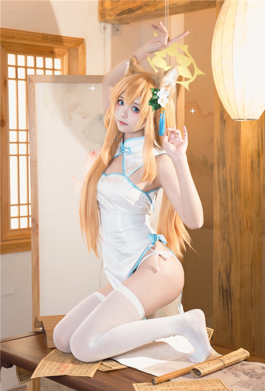 艾西Aiwest 蔚蓝档案 伊落玛丽旗袍[30P-342M] 第2张