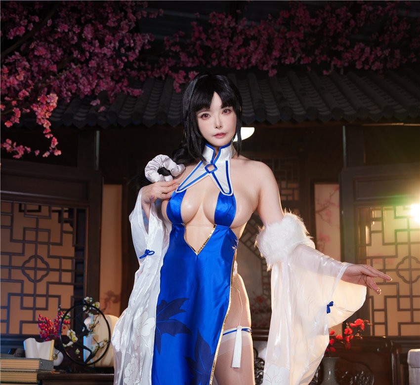 秋和柯基 碧蓝航线 定安旗袍[30P1V-1G] 第1张